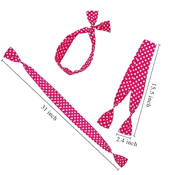 Amazon.com : AHONEY Hairband, 4 Pack Pink Retro Polka Dot